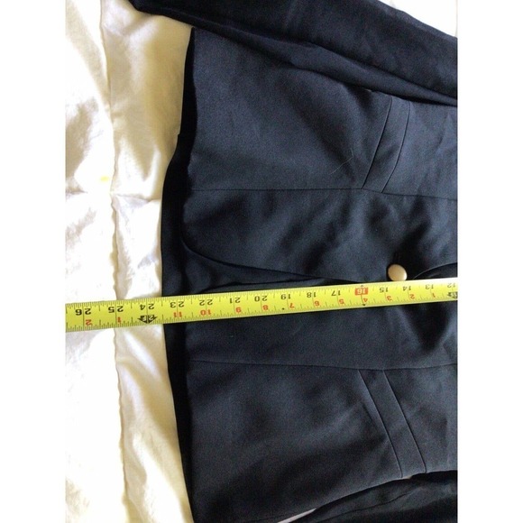 Forever 21 Jacket SzS Black Button Sheer Sleeves Long V Neck Pre-Owned - Picture 9 of 10